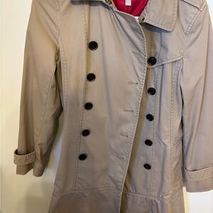 Banana republic Beige Women's Trench Coat  with Ruffle Brand: